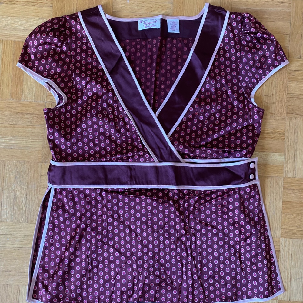 Penguin silk going out top
